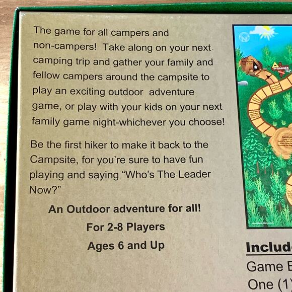 WHO'S THE LEADER NOW An Outdoor Adventure BOARD GAME 2-8 Players COMPLETE - Picture 3 of 8